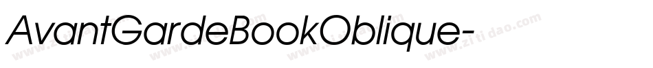 AvantGardeBookOblique字体转换