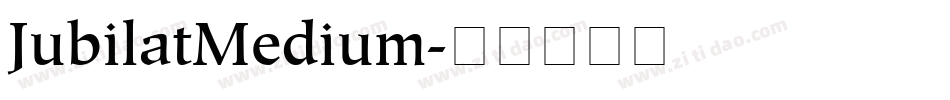 JubilatMedium字体转换