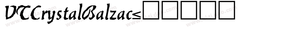 VTCrystalBalzac字体转换