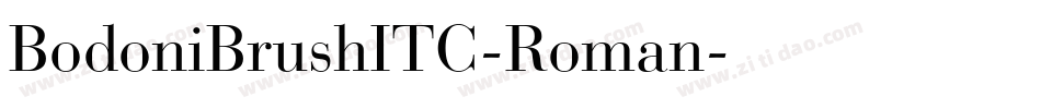 BodoniBrushITC-Roman字体转换