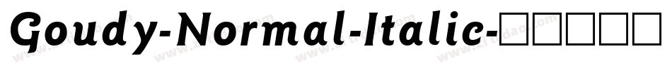 Goudy-Normal-Italic字体转换