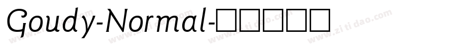 Goudy-Normal字体转换