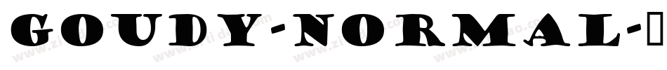 Goudy-Normal字体转换