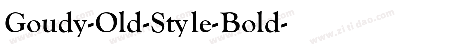 Goudy-Old-Style-Bold字体转换