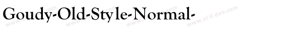 Goudy-Old-Style-Normal字体转换