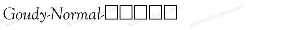 Goudy-Normal字体转换