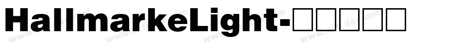 HallmarkeLight字体转换