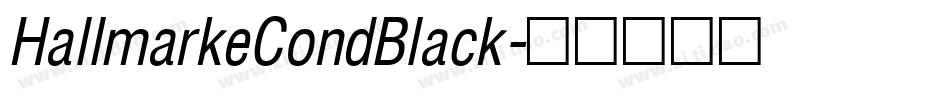 HallmarkeCondBlack字体转换