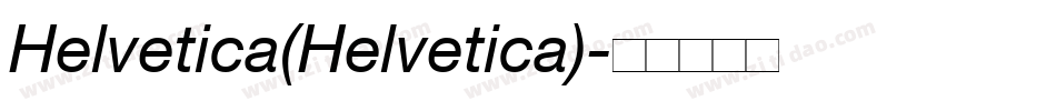 Helvetica(Helvetica)字体转换