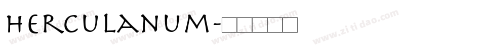 Herculanum字体转换