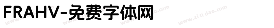 FRAHV字体转换