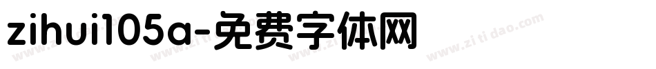 zihui105a字体转换