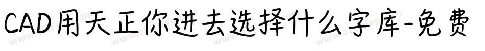 CAD用天正你进去选择什么字库字体转换