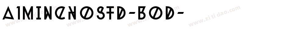 A1MinchoStd-Bod字体转换