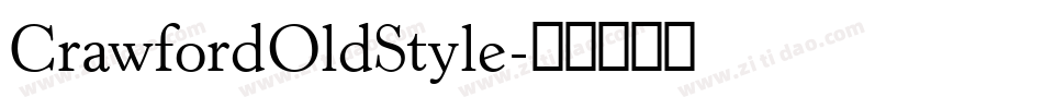 CrawfordOldStyle字体转换