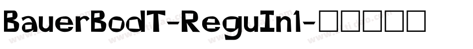 BauerBodT-ReguIn1字体转换