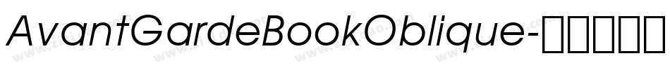 AvantGardeBookOblique字体转换