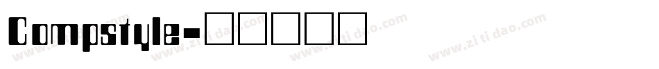 Compstyle字体转换