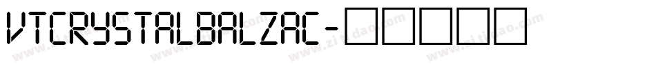 VTCrystalBalzac字体转换