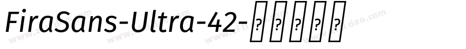 FiraSans-Ultra-42字体转换
