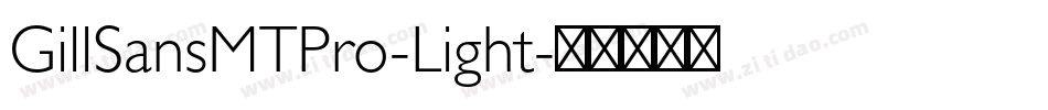 GillSansMTPro-Light字体转换