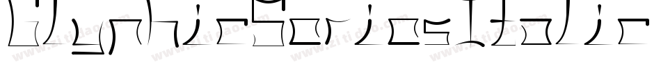 GlyphicSeriesItalic字体转换