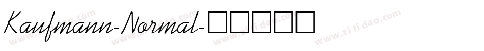Kaufmann-Normal字体转换
