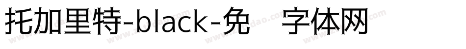 托加里特-black字体转换