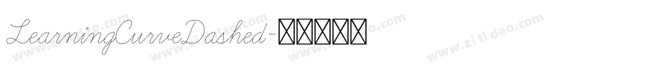 LearningCurveDashed字体转换
