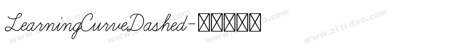 LearningCurveDashed字体转换