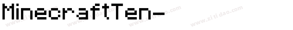 MinecraftTen字体转换