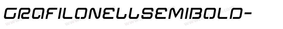 GrafiloneLLSemiBold字体转换