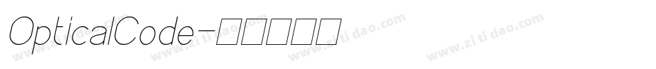 OpticalCode字体转换