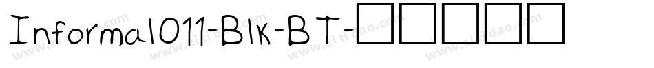 Informal011-Blk-BT字体转换