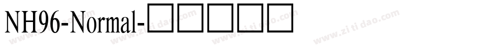 NH96-Normal字体转换