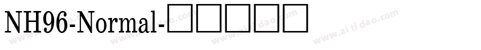 NH96-Normal字体转换