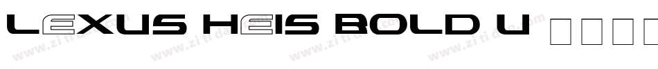 LEXUS-HeiS-Bold-U字体转换