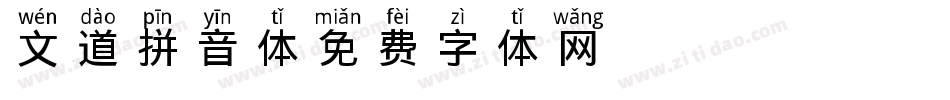 文道拼音体字体转换