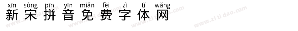 新宋拼音字体转换