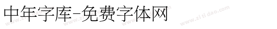 中年字库字体转换