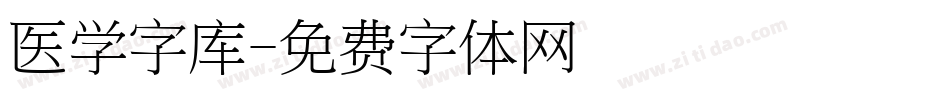 医学字库字体转换