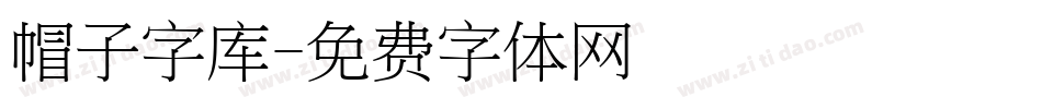 帽子字库字体转换