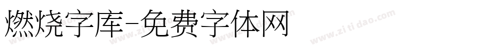 燃烧字库字体转换