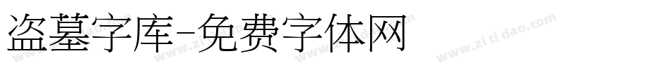 盗墓字库字体转换