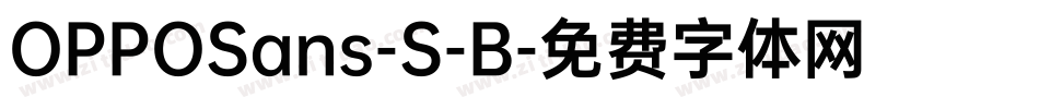 OPPOSans-S-B字体转换