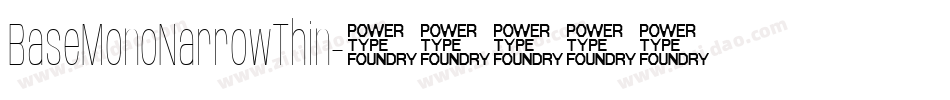 BaseMonoNarrowThin字体转换