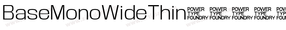 BaseMonoWideThin字体转换