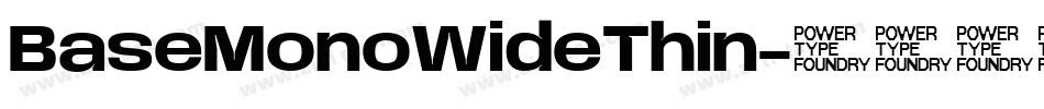 BaseMonoWideThin字体转换