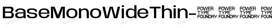 BaseMonoWideThin字体转换