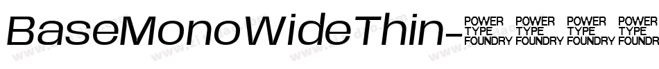 BaseMonoWideThin字体转换